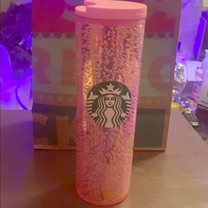 2020 Starbucks Pink Bubbles holiday cup